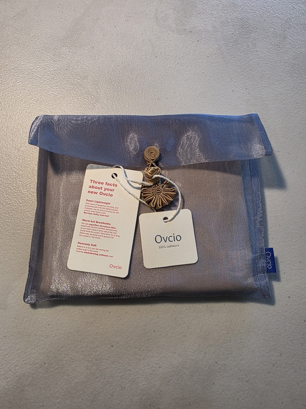 Ovcio Biege  Cashmere Scarf
